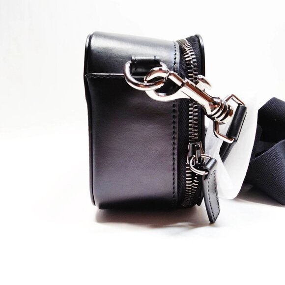 Authentic VERSACE Black Leather Crossbody Bag mon557-110925 - Picture 3 of 16